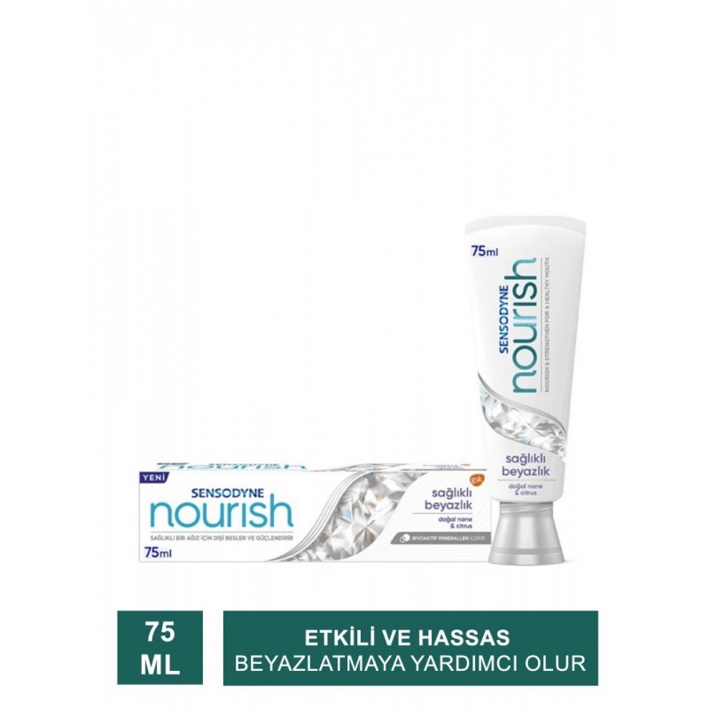 Sensodyne Nourish Sağlıklı Beyazlık Diş Macunu 75 ml