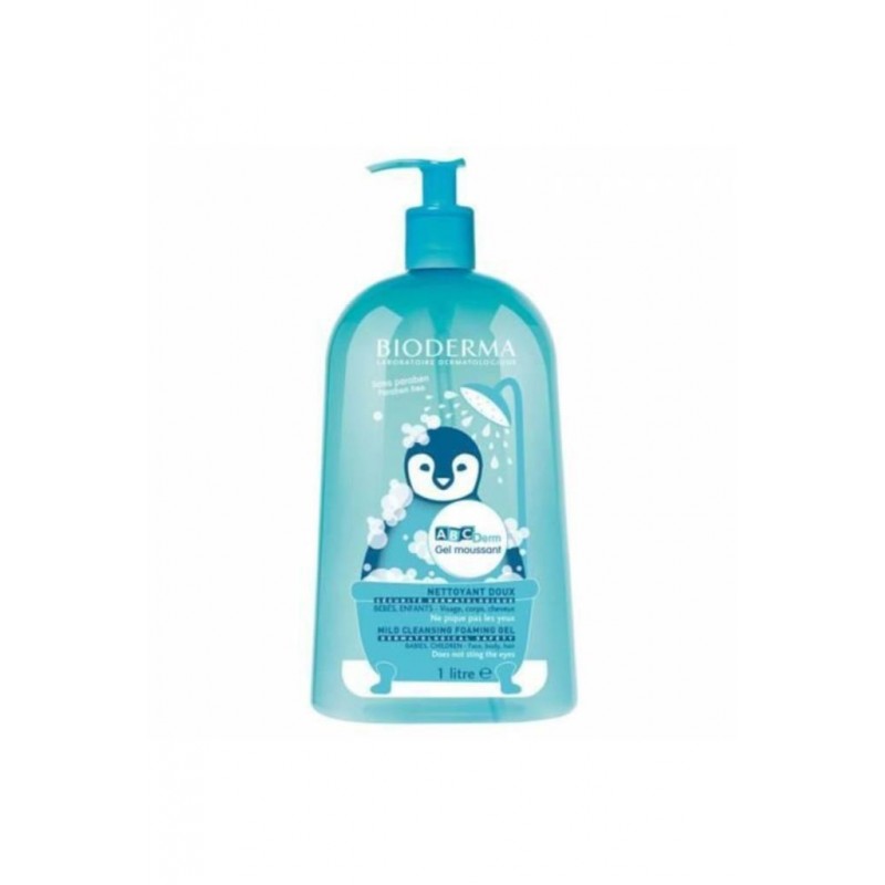 Bioderma Abcderm Foaming Cleanser 1000 ml Saç Vücut Temizleme Jeli