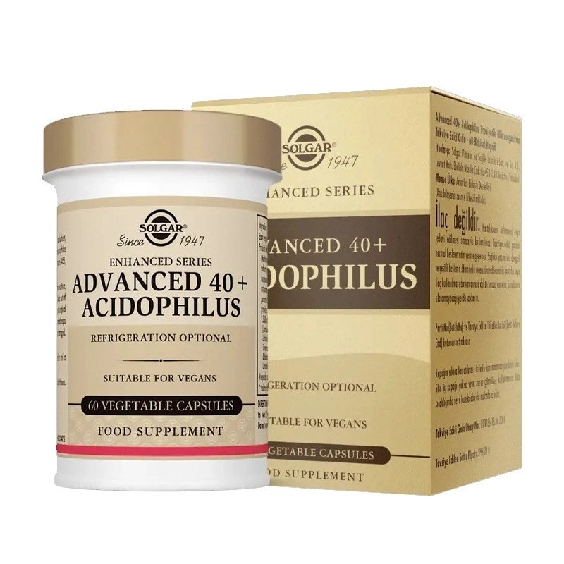 Solgar Advanced 40+ Acidophilus 60 Kapsül