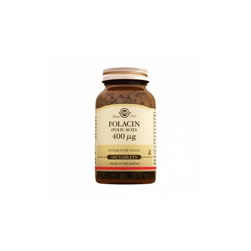 Solgar Folic Acid Folacin 400 mg 100 Tablet