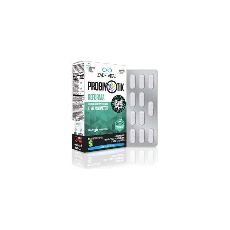 Zade Vital Probiyotik Reforma 30 Kapsül