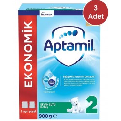 Aptamil 2 Devam Sütü 900 gr  3 Adet