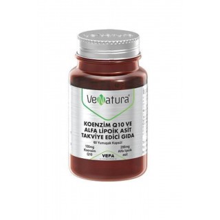 Venatura Koenzim Q10 ve Alfa Lipoik Asit 60 Kapsül