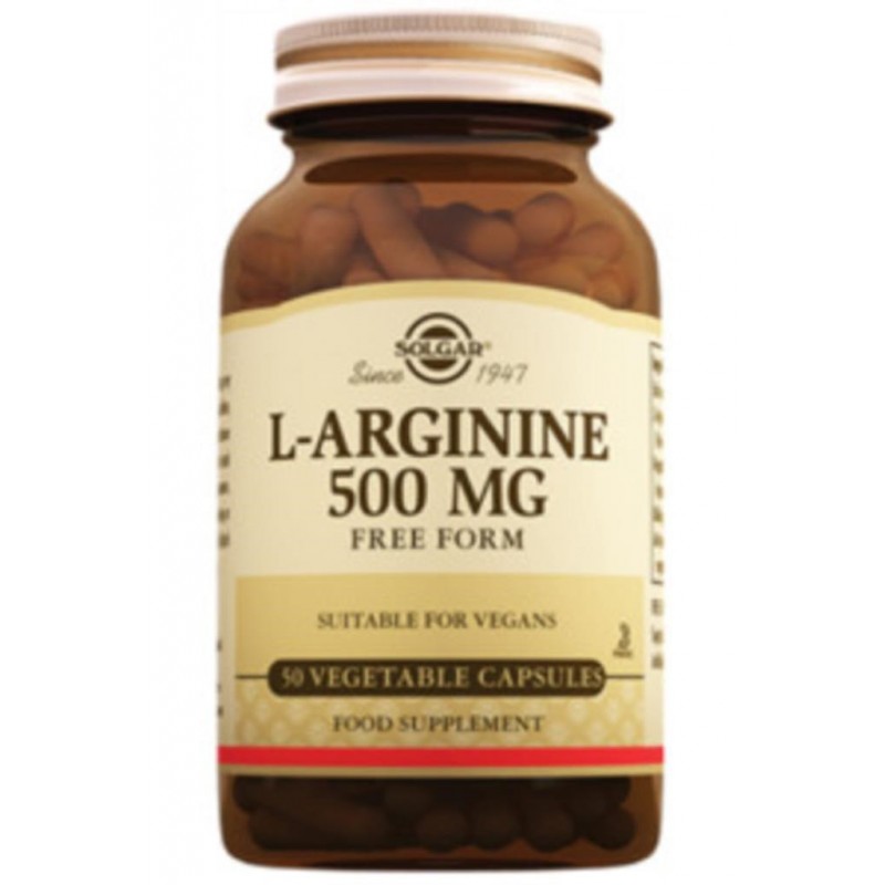 Solgar L-Arginine 500 mg 50 Kapsül