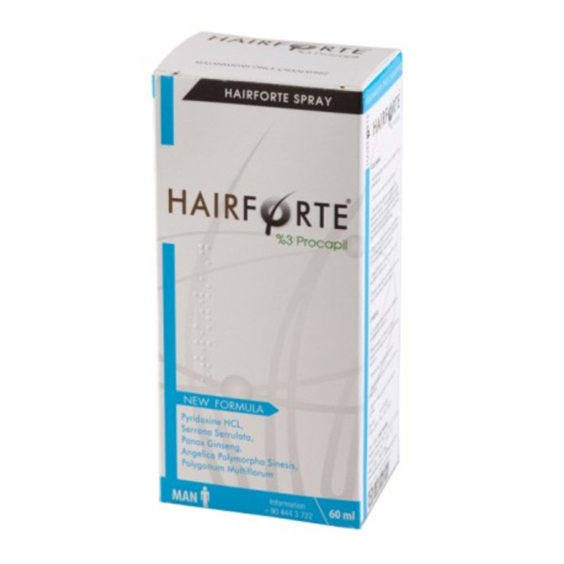 Hair Pharma Hair Forte Erkek Procapil 60 ml Dökülmelere Saç Spreyi