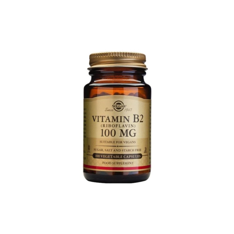 Solgar Vitamin B2 Riboflavin 100 mg 100 Tablet