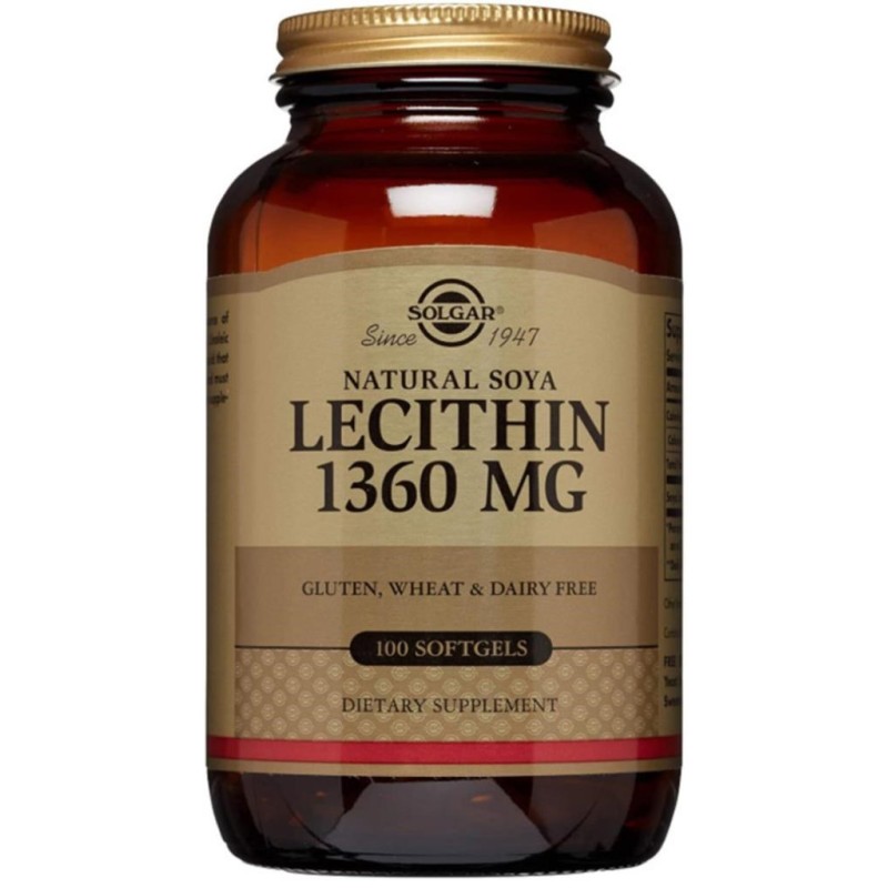 Solgar Lecithin 1360 mg 100 Kapsül