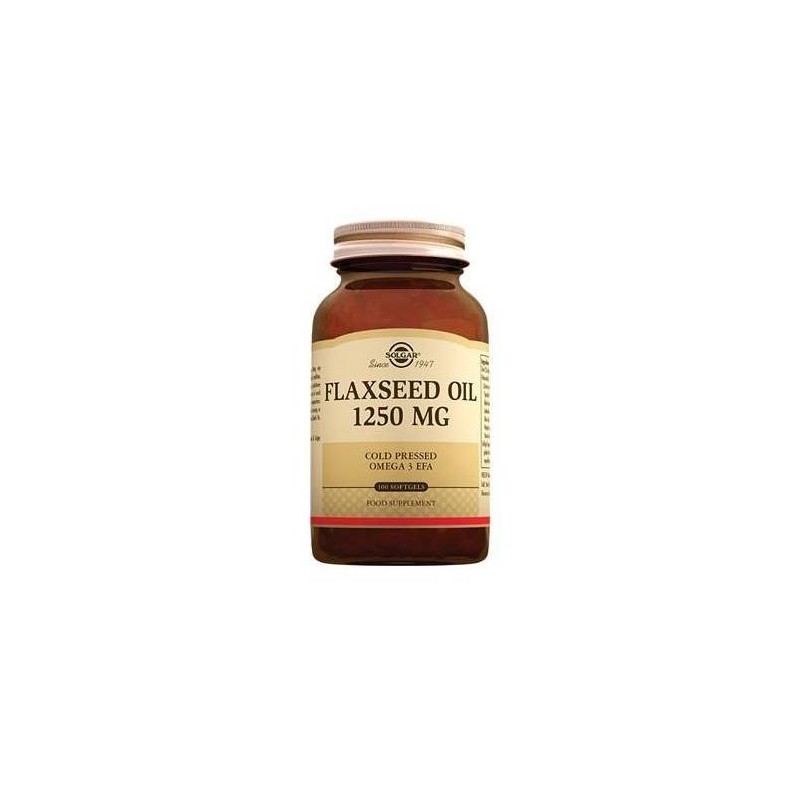 Solgar Flaxseed Oil 1250 mg 100 Softjel