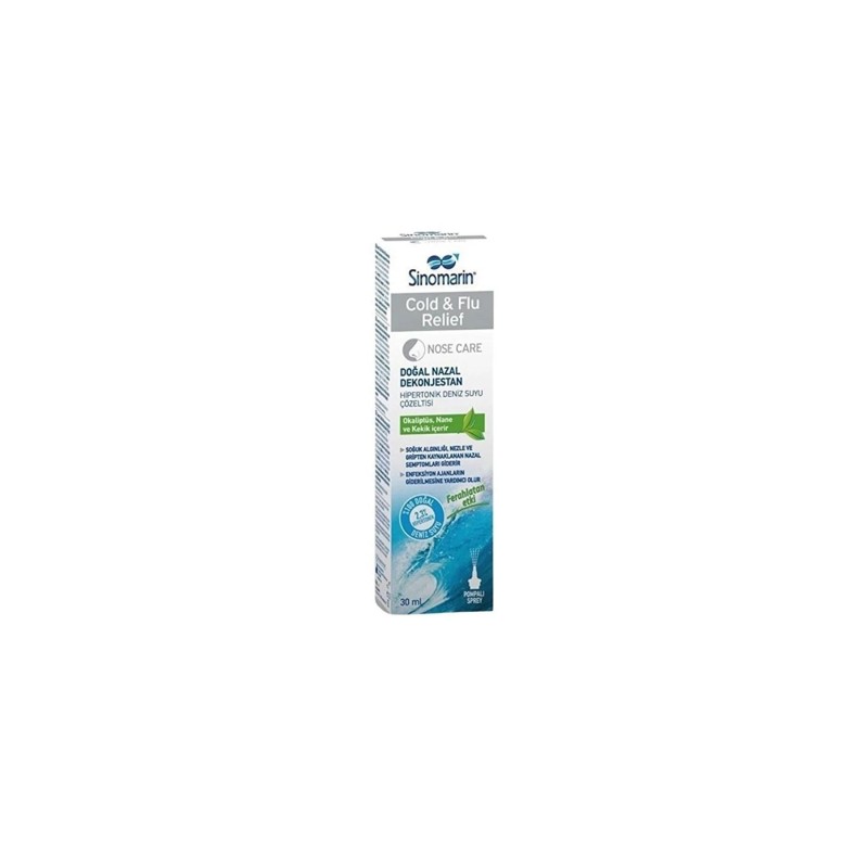 Sinomarin Cold Flu Relief Hipertonik Deniz Suyu 30 ml Burun Spreyi