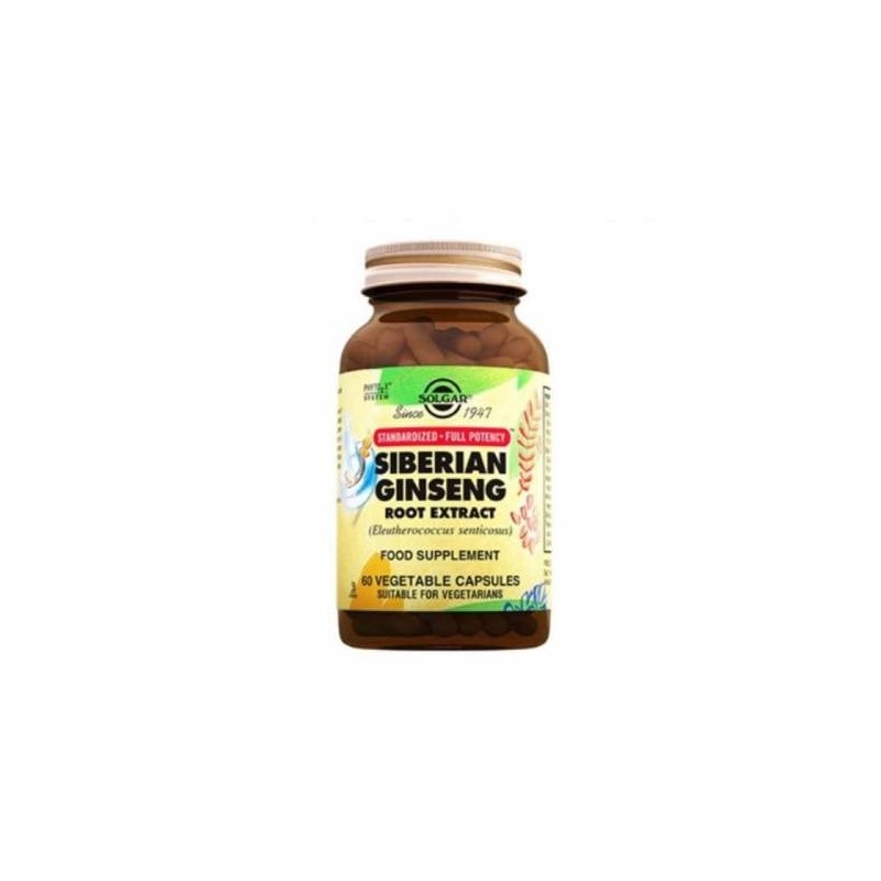 Solgar Siberian Ginseng Root Extract 60 Kapsül