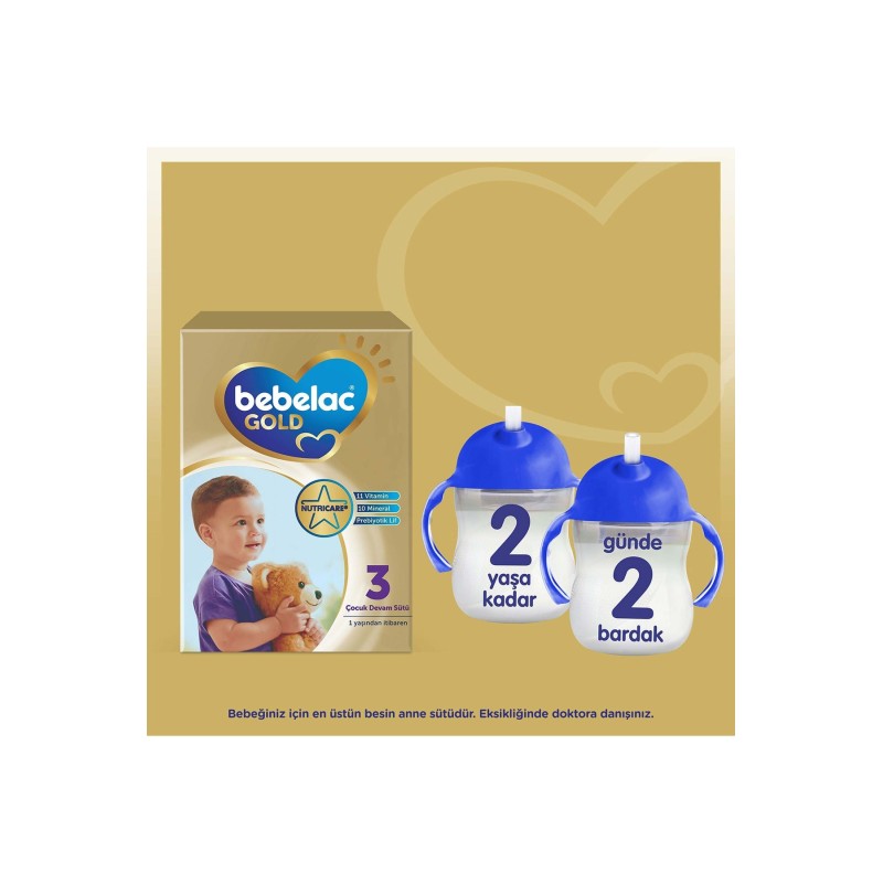Bebelac Gold 3 Çocuk Devam Sütü 800 gr 3 Adet