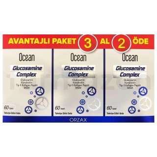Ocean Glucosamine Komplex 60 Tablet Avantajlı Paket 3 Al 2 Öde Ocean Glucosamine Komplex 60 Tablet Avantajlı Paket 3 Al 2 Öde