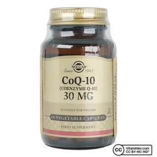 Solgar Coenzyme Q-10 30 mg 60 Kapsül Antioksidan