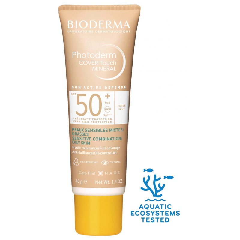 Bioderma Photoderm Cover Touch Light Karma ve Yağlı Ciltler Kapatıcılı Güneş Kremi Spf 50+ 40 gr