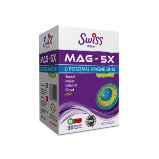 Swiss Bork MAG-5X Lipozomal Magnezyum 30 Kapsül Swiss Bork MAG-5X Lipozomal Magnezyum 30 Kapsül