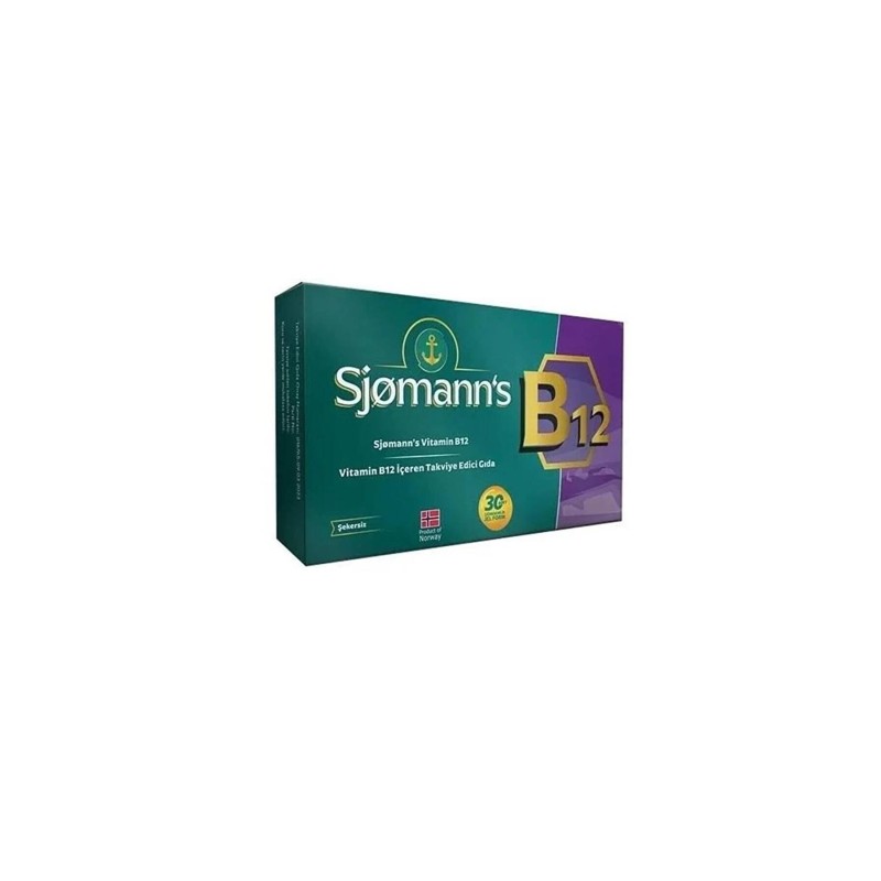 Sjomann's B12 30 Çiğneme Tableti