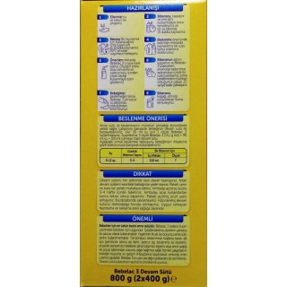 Bebelac 3 Devam Sütü 800 gr 