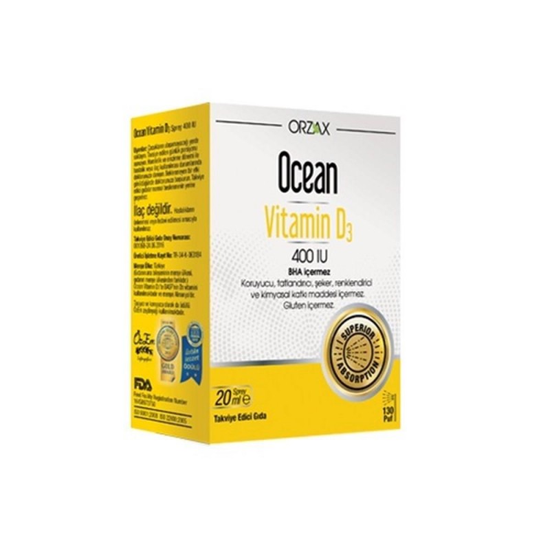 Ocean Vitamin D3 400 IU 20 ml Spray