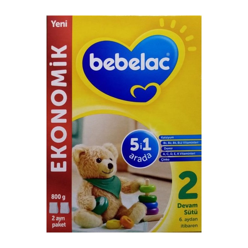 Bebelac 2 Devam Sütü 800 gr 3 Adet
