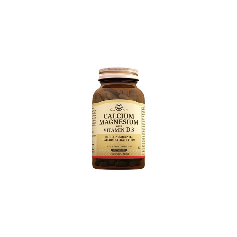 Solgar Calcium Magnesium With Vitamin D3 150 Tablet