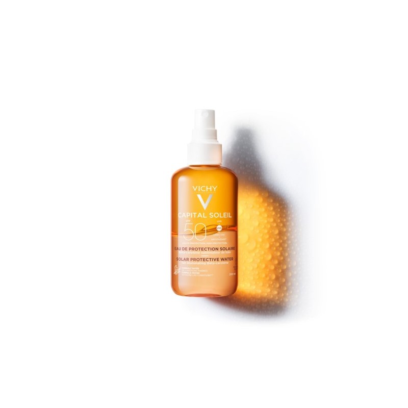 Vichy Capital Soleil Solar Protective Water SPF 50 Bronzlaştırıcı Güneş Koruyucu Sprey 200 Ml