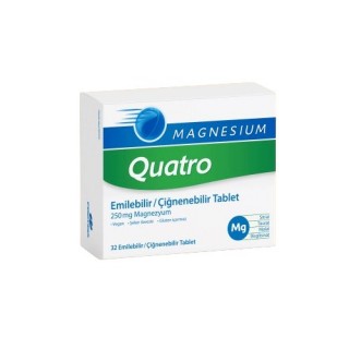 Magnesium Quatro 32 Çiğneme Tableti