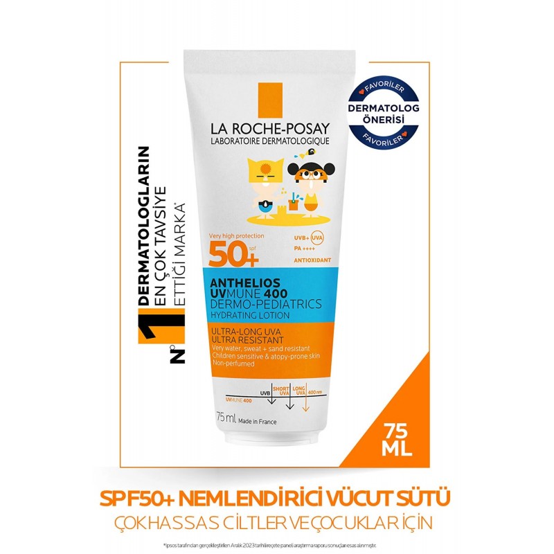 La Roche Posay Anthelios Dermo Pediatrics Uvmune 400 Nemlendirici Vücut Sütü SPF50+ 75ML