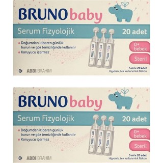 Bruno Baby 5 ml 20 li Flakon Serum Fizyolojik 2 Adet
