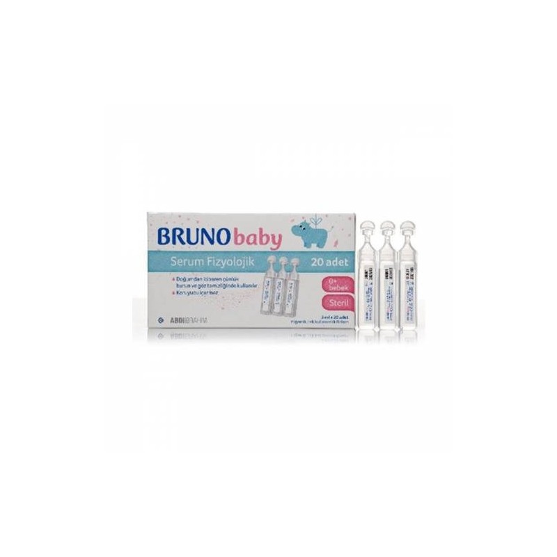 Bruno Baby 5 ml 20 li Flakon Serum Fizyolojik