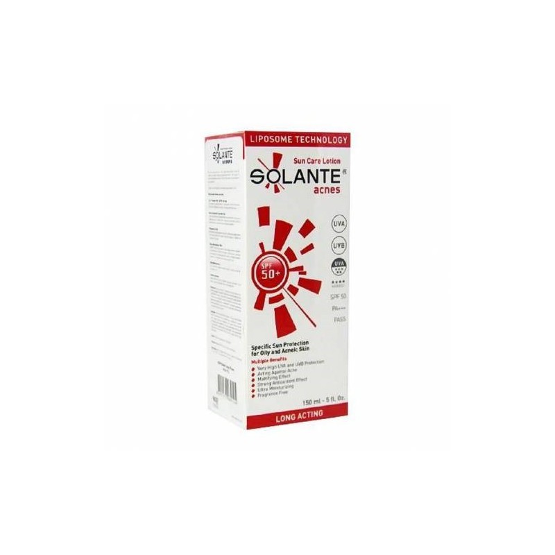 Solante Acnes Sun Care Lotion Spf 50+ 150 ml Akne Önleyici Güneş Losyonu