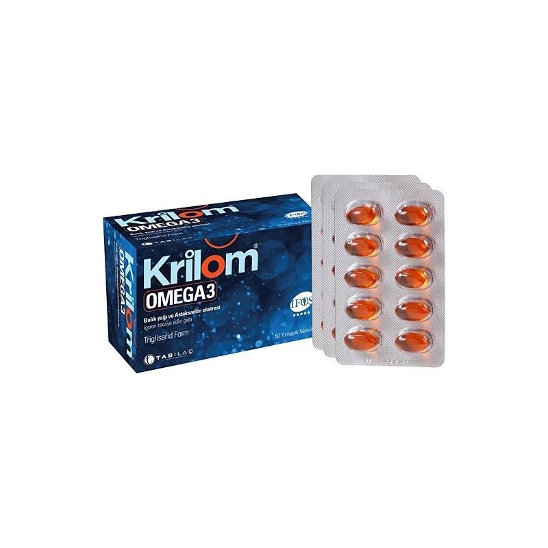 Krilom Omega 3 50 Yumuşak Kapsül