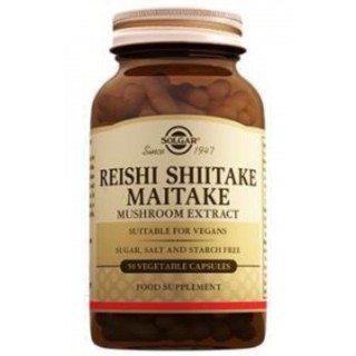 Solgar Reishi Shiitake Maitake Mushroom Extract 50 Kapsül