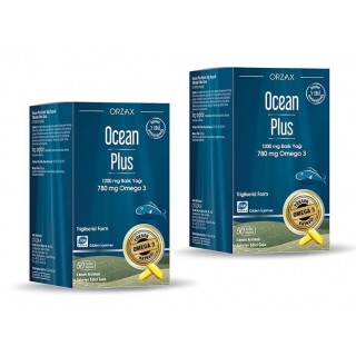 Ocean Plus Balık Yağı 1200 mg 50 Kapsül 2 Adet