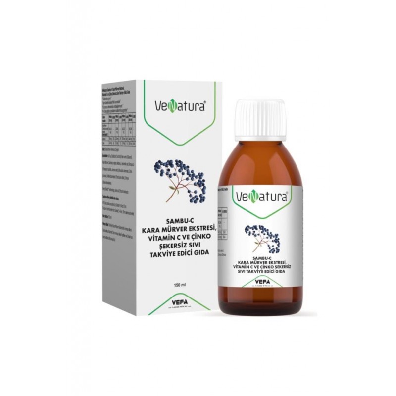 Venatura Sambu C Kara Mürver Ekstresi Şurup 150 ml