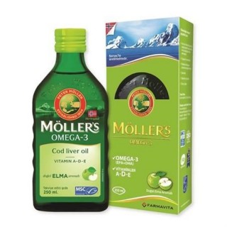 Möller's Elma Aromalı Balık Yağı Şurubu 250 ml