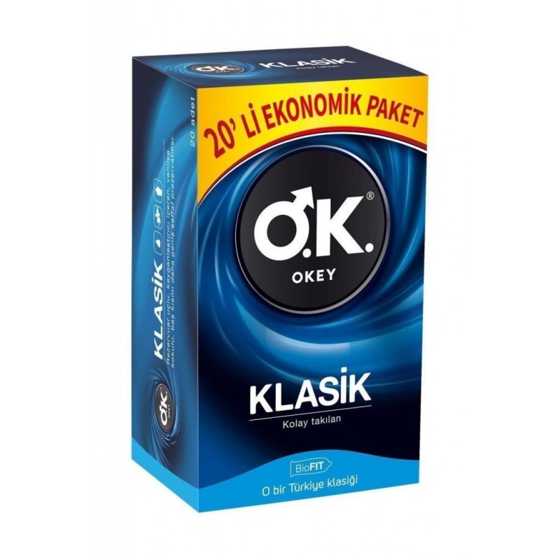 Okey Klasik 20 li Prezervatif
