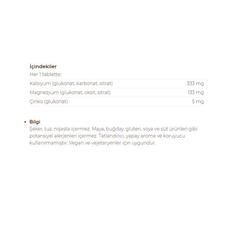 Solgar Calcium Magnesium Plus Zinc 100 Tablet