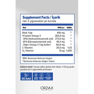 Ocean Gummies Omega 3 Kids - 60 Adet Çiğnenebilir Jel Form